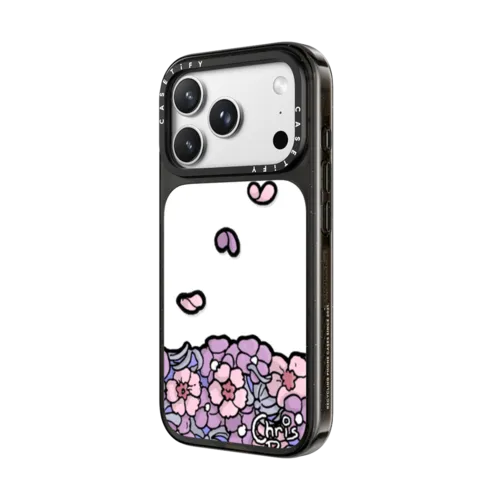 Falling Petals | iPhone 18 Pro Max / Impact Case MagSafe Compatible - Glossy / Glossy Black | Image 2