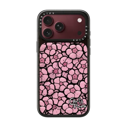Cherry Blossoms | iPhone 18 Pro Max / Impact Case MagSafe Compatible - Glossy / Glossy Black | Image 1