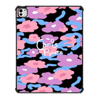 Camo Flowers | iPad Pro 13-inch (M4/M5) / iPad Impact Case / Black | Image 1