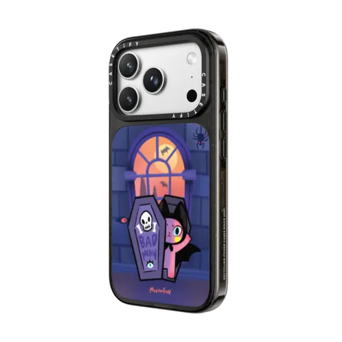 BADMEAW in coffin | iPhone 18 Pro Max / Impact Case MagSafe Compatible - Glossy / Glossy Black | Image 2