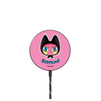Happy Face (Pink) |   / PowerThru Magnetic Wireless Charger MagSafe Compatible / Black | Image 1