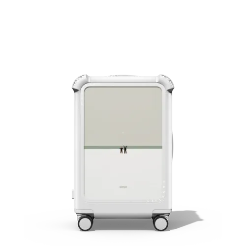 You go I go | 21" Carry-On Suitcase / Bounce Suitcase / Glossy Cloud White | Image 1