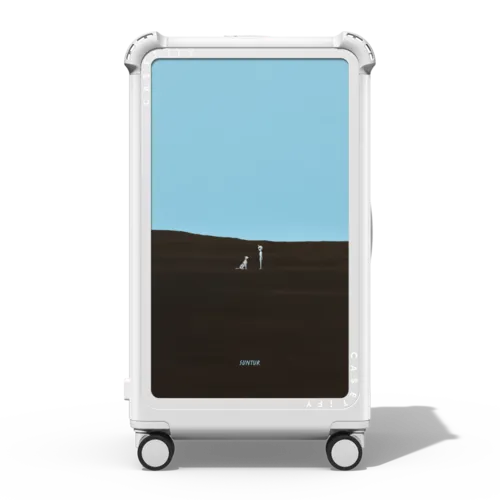 A good love will find you | 29" Check-In Trunk Suitcase / Bounce Suitcase / Glossy Cloud White | Image 1