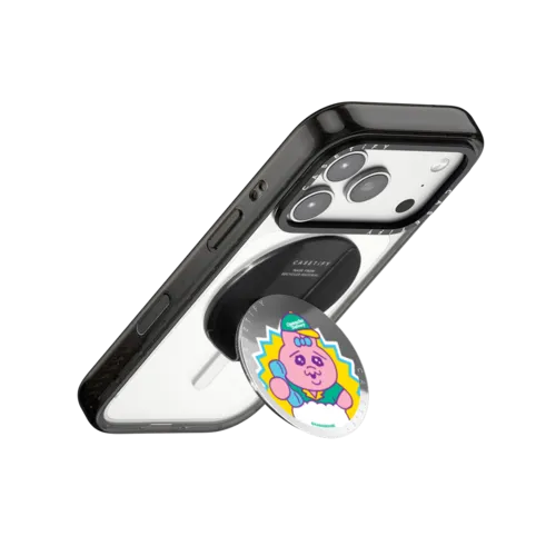 OPANCHU USAGI DELIVERY SNAPPY GRIP STAND | Snappy Grip Stand / Snappy Mirror Grip Stand MagSafe Compatible / Silver | Image 3