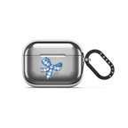Gingham Bows | AirPods Pro 3 / Earbuds Mirror Case / Silver | Image 1