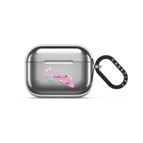Ballet Slipper | AirPods Pro 3 / Earbuds Mirror Case / Silver | Image 1