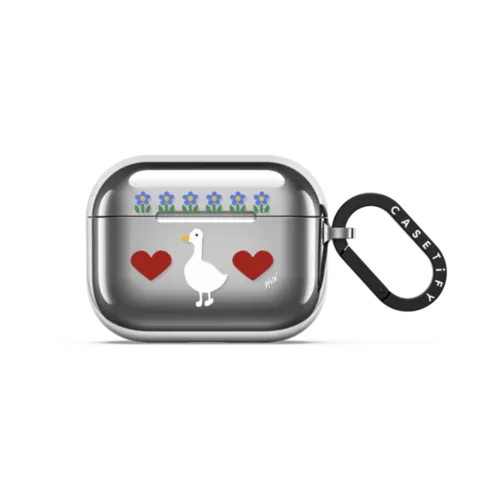 Duck | AirPods Pro 3 / Earbuds Mirror Case / Silver | Image 1