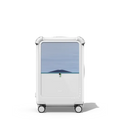 Right person right time | 21" Carry-On Suitcase / Bounce Suitcase / Glossy Cloud White | Image 1