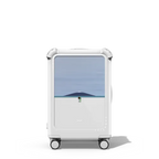 Right person right time | 21" Carry-On Suitcase / Bounce Suitcase / Glossy Cloud White | Image 1
