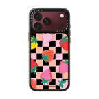 Fun Strawberries | iPhone 18 Pro Max / Impact Case MagSafe Compatible - Glossy / Glossy Black | Image 1