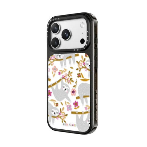 Sleepy Sloths | iPhone 18 Pro Max / Impact Case MagSafe Compatible - Glossy / Glossy Black | Image 2