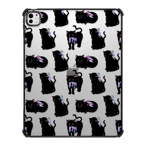MANY CATS | iPad Pro 13-inch (M4/M5) / iPad Impact Case / Black | Image 1