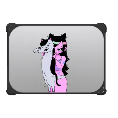 LIVE FOR MY CAT | MacBook Pro 14-inch (M1 - M5) / MacBook Bounce Case / Black | Image 2