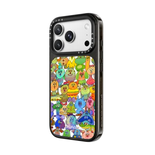 Soft Friends | iPhone 18 Pro Max / Impact Case MagSafe Compatible - Glossy / Glossy Black | Image 2
