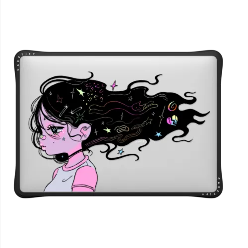 Crying girl | MacBook Air 13-inch (M1 / Intel) / MacBook Impact Case / Black | Image 2
