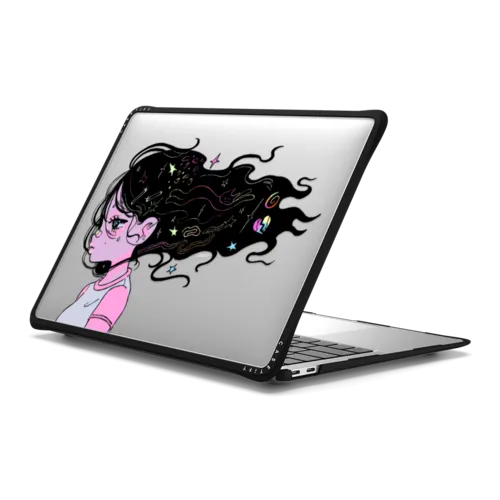 Crying girl | MacBook Air 13-inch (M1 / Intel) / MacBook Impact Case / Black | Image 1