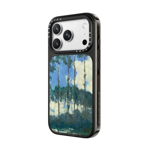 Poplars on the Epte Phone Case | iPhone 18 Pro Max / Impact Case MagSafe Compatible - Glossy / Glossy Black | Image 2