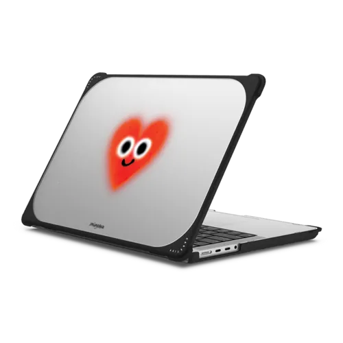 Soft Heart | MacBook Pro 14-inch (M1 - M5) / MacBook Bounce Case / Black | Image 1