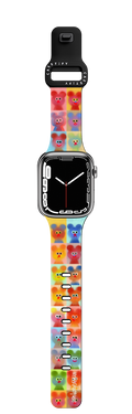Soft Bears grid | Apple Watch Series 7-9 (45mm) / Impact Band / Black | Image 1