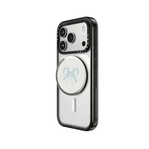 Blue Dreamy Ribbon | Snappy Grip Stand / Snappy Mirror Grip Stand MagSafe Compatible / Silver | Image 2