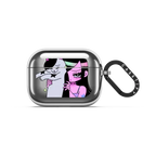 LIVE FOR MY CAT | AirPods Pro 3 / Earbuds Mirror Case / Silver | Image 1