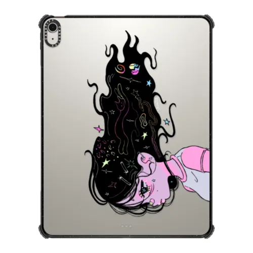 CRYING GIRL | iPad Air 13-inch (M2 - M4) / iPad Impact Case / Black | Image 1