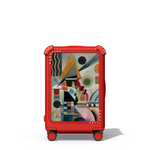 Swinging CARRY-ON SUITCASE | 21" Carry-On Suitcase / Bounce Suitcase / Cherry Red | Image 1