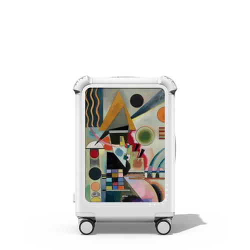 Swinging CARRY-ON SUITCASE | 21" Carry-On Suitcase / Bounce Suitcase / Glossy Cloud White | Image 1