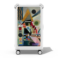 Swinging CHECK-IN TRUNK SUITCASE | 29" Check-In Trunk Suitcase / Bounce Suitcase / Glossy Cloud White | Image 1