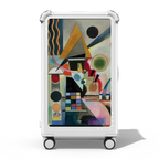 Swinging CHECK-IN TRUNK SUITCASE | 29" Check-In Trunk Suitcase / Bounce Suitcase / Glossy Cloud White | Image 1