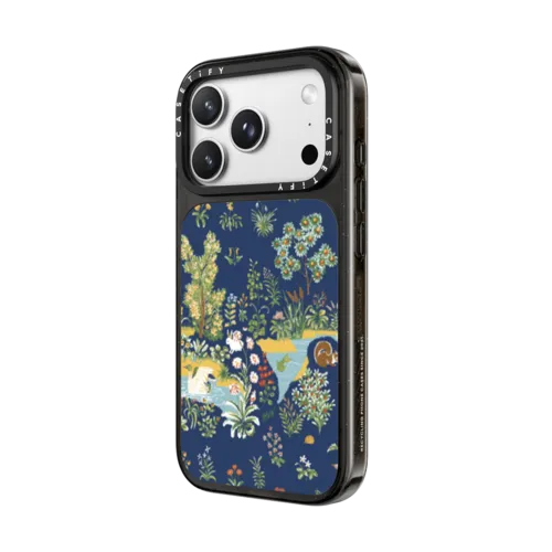 Garden Floral | iPhone 18 Pro Max / Impact Case MagSafe Compatible - Glossy / Glossy Black | Image 2