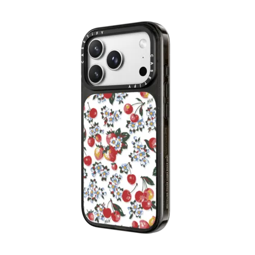 Strawberry Cherry | iPhone 18 Pro Max / Impact Case MagSafe Compatible - Glossy / Glossy Black | Image 2