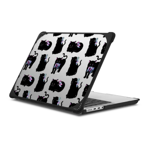 MANY CATS | MacBook Pro 14-inch (M1 - M5) / MacBook Bounce Case / Black | Image 1