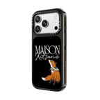 Maison Kitsuné Bandana Fox Case | iPhone 18 Pro Max / Impact Case MagSafe Compatible - Glossy / Glossy Black | Image 2