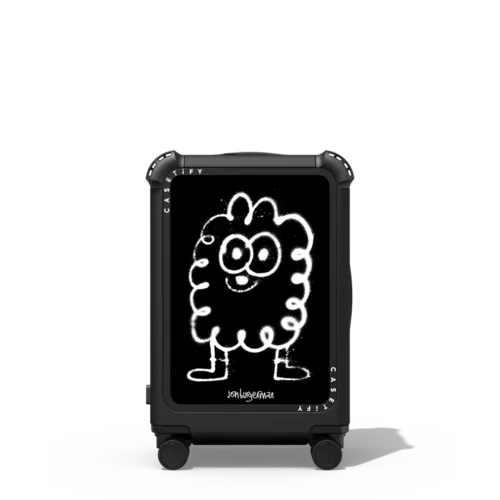 Fluffy | 21" Carry-On Suitcase / Bounce Suitcase / Matte Black | Image 1
