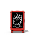 Fluffy | 21" Carry-On Suitcase / Bounce Suitcase / Cherry Red | Image 1