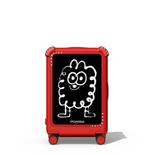 Fluffy | 21" Carry-On Suitcase / Bounce Suitcase / Cherry Red | Image 1