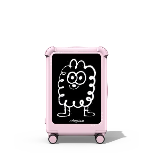 Fluffy | 21" Carry-On Suitcase / Bounce Suitcase / Glossy Primrose Pink | Image 1