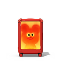 Soft Bear Blood Orange | 21" Carry-On Suitcase / Bounce Suitcase / Cherry Red | Image 1