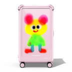 Bertie | 29" Check-In Trunk Suitcase / Bounce Suitcase / Glossy Primrose Pink | Image 1