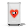 Soft Heart | 29" Check-In Trunk Suitcase / Bounce Suitcase / Glossy Cloud White | Image 1