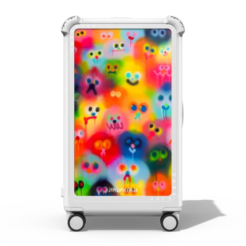 KALEIDOSCOPE | 29" Check-In Trunk Suitcase / Bounce Suitcase / Glossy Cloud White | Image 1