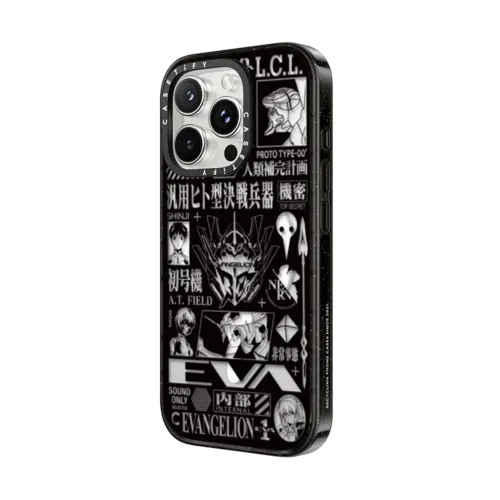 Evangelion 30th Anniversary Pattern Case | iPhone 16 Pro / Impact Case MagSafe Compatible / Black | Image 2