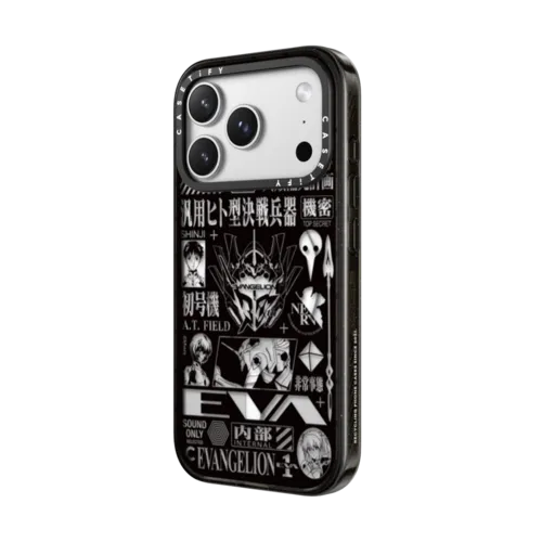 Evangelion 30th Anniversary Pattern Case | iPhone 17 Pro Max / Impact Case MagSafe Compatible / Black | Image 2