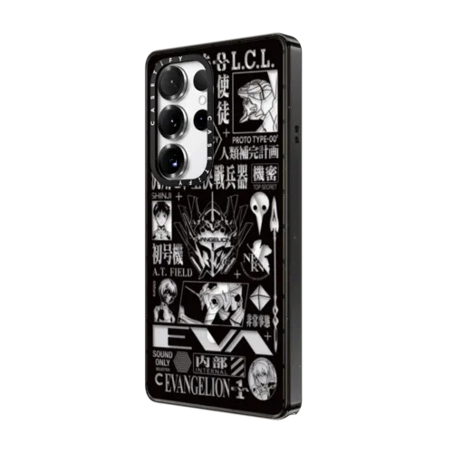 Evangelion 30th Anniversary Pattern Case | Galaxy S25 Ultra / Impact Magnetic Case / Black | Image 2