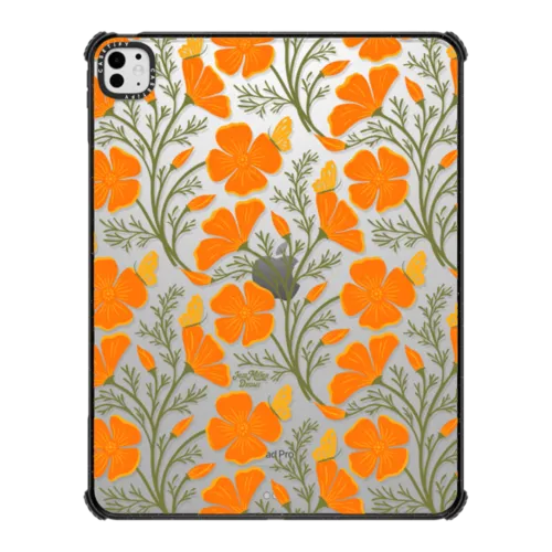 Poppy Fields | iPad Pro 13-inch (M4/M5) / iPad Impact Case / Black | Image 1