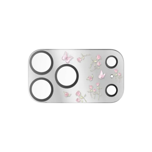 Flower Blossom | iPhone 17 Pro Max (Lens Protector) / Mirror Camera Lens Protector / Silver | Image 1