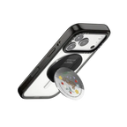 Winnie The Pooh & Friends Embroidered Snappy Grip Stand - Piglet | Snappy Grip Stand / Snappy Mirror Grip Stand MagSafe Compatible / Silver | Image 3
