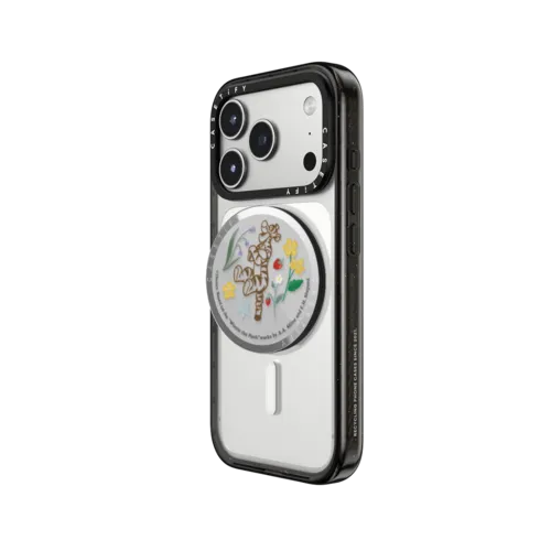 Winnie The Pooh & Friends Embroidered Snappy Grip Stand - Tigger | Snappy Grip Stand / Snappy Mirror Grip Stand MagSafe Compatible / Silver | Image 2