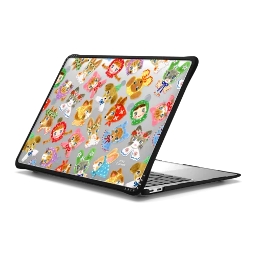 Candy Face Party | MacBook Air 13-inch (M1 / Intel) / MacBook Impact Case / Black | Image 1